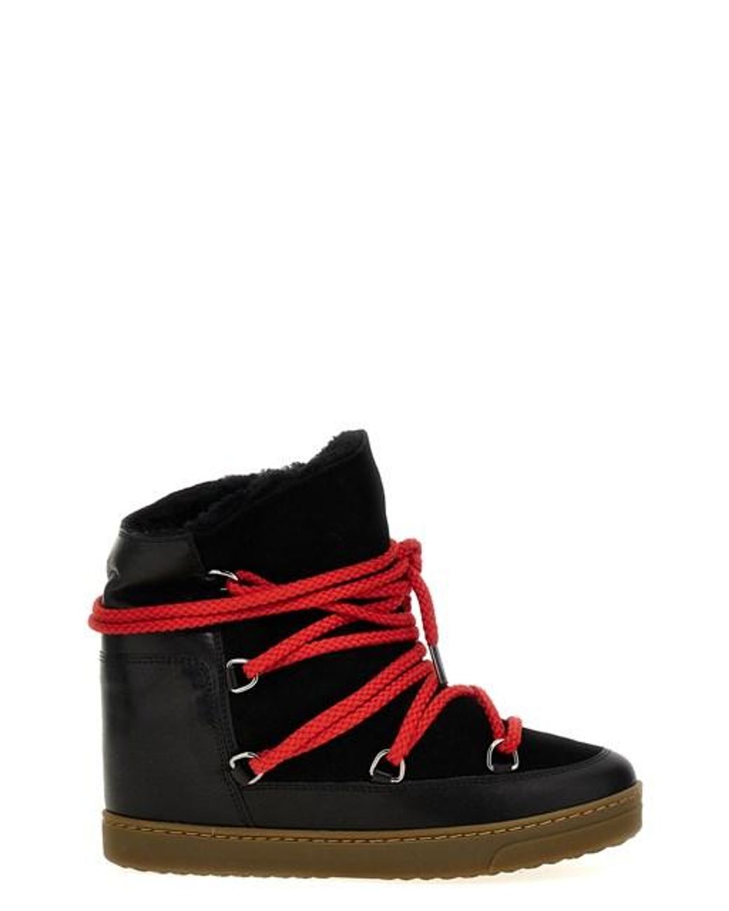 Isabel Marant 'nowles' Ankle Boots in Red | Lyst