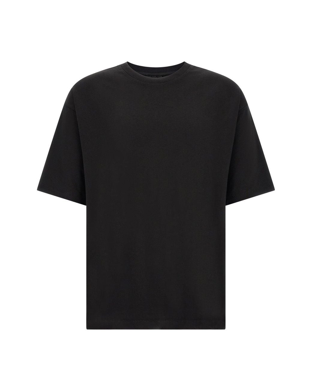 Thom Krom Black T-Shirt With Sartorial Detail for men