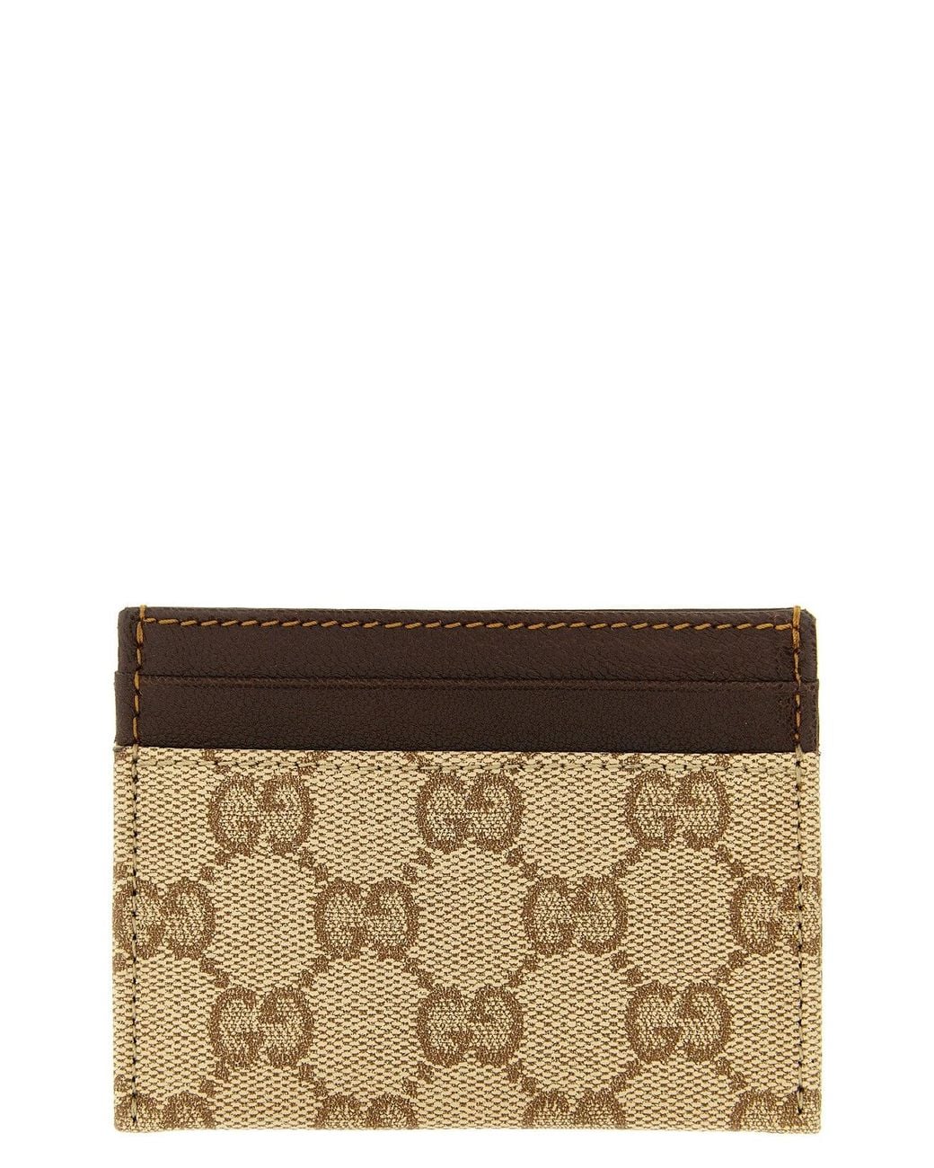 Gucci Brown Essence Classic Cardholder for men