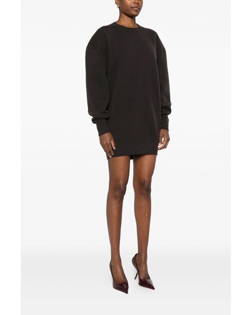 Tom Ford Gray Dress 'Sculptural Double Face'