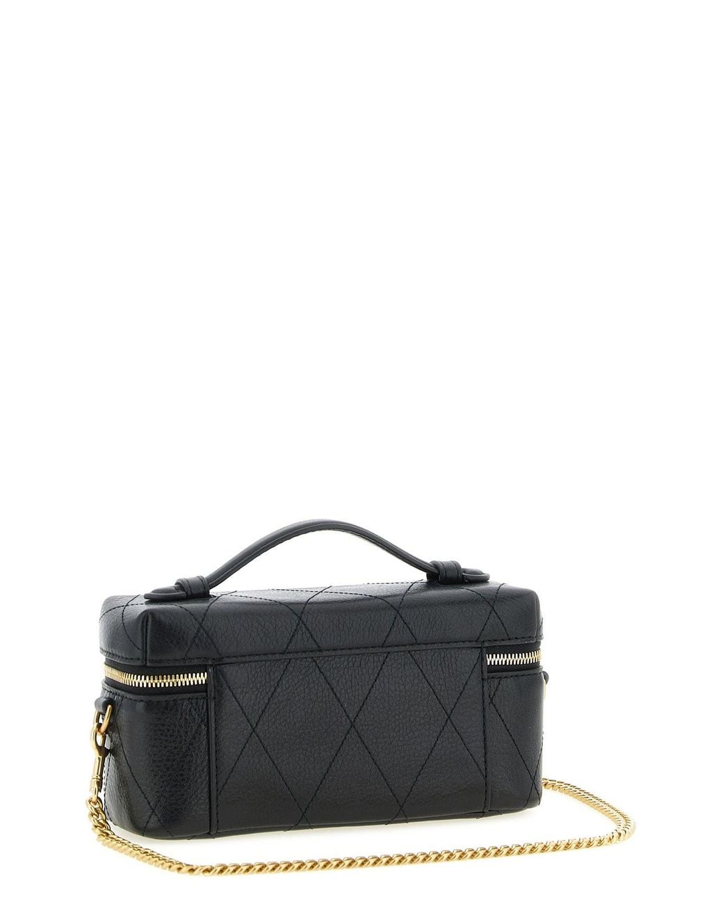Tory Burch Black 'Charlie' Vanity Case Crossbody Bag