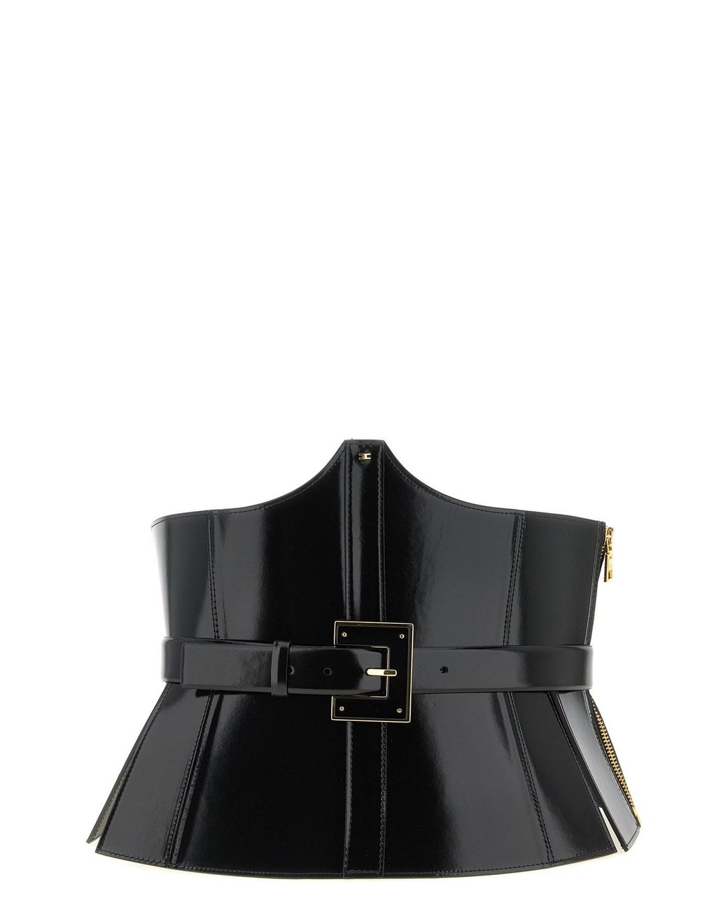 Elisabetta Franchi Black Corset Belt