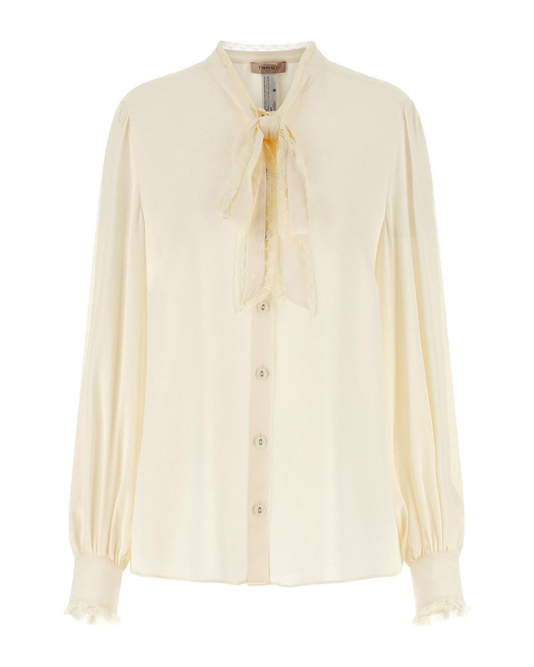 Twinset Natural Lace Insert Shirt
