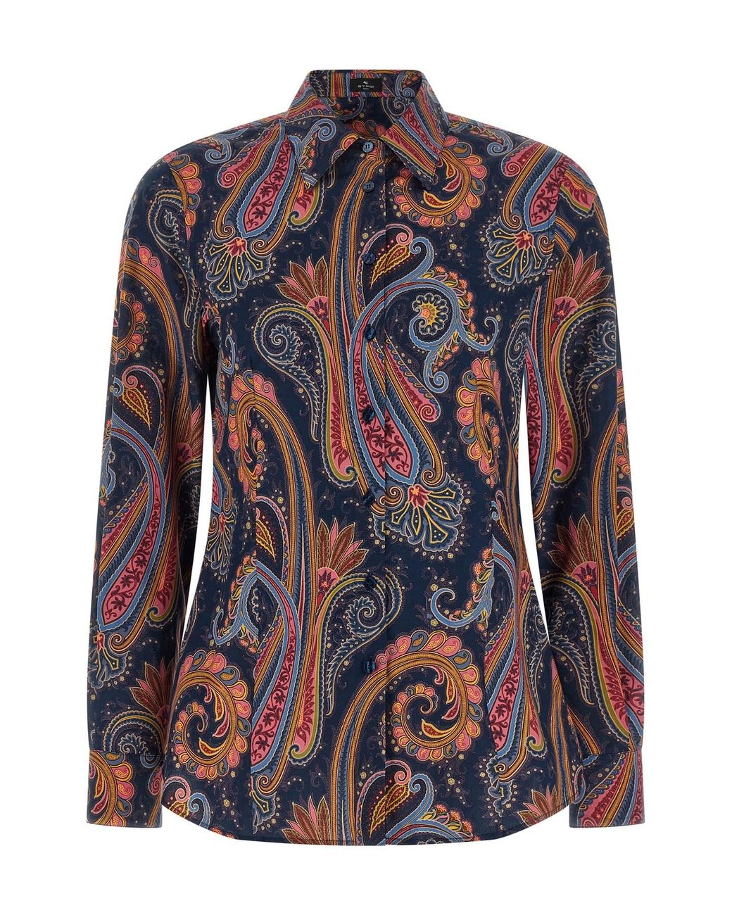 Etro Black Floral Paisley Shirt
