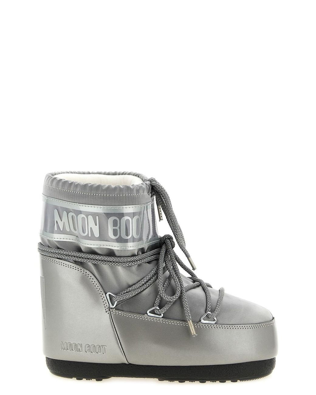 Moon Boot Gray 'icon Low Glance' Ankle Boots