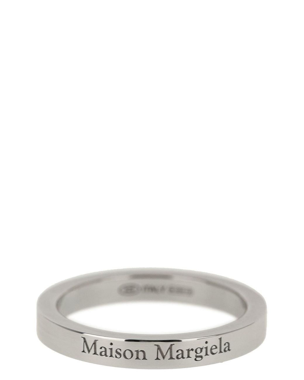 Maison Margiela Gray Logo Ring for men