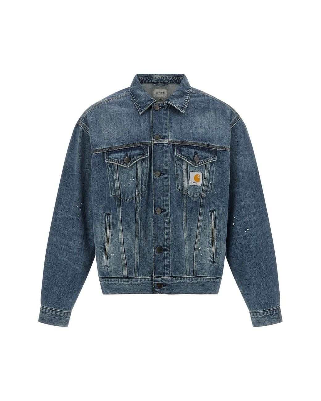 Carhartt Blue "Helston" Denim Jacket for men