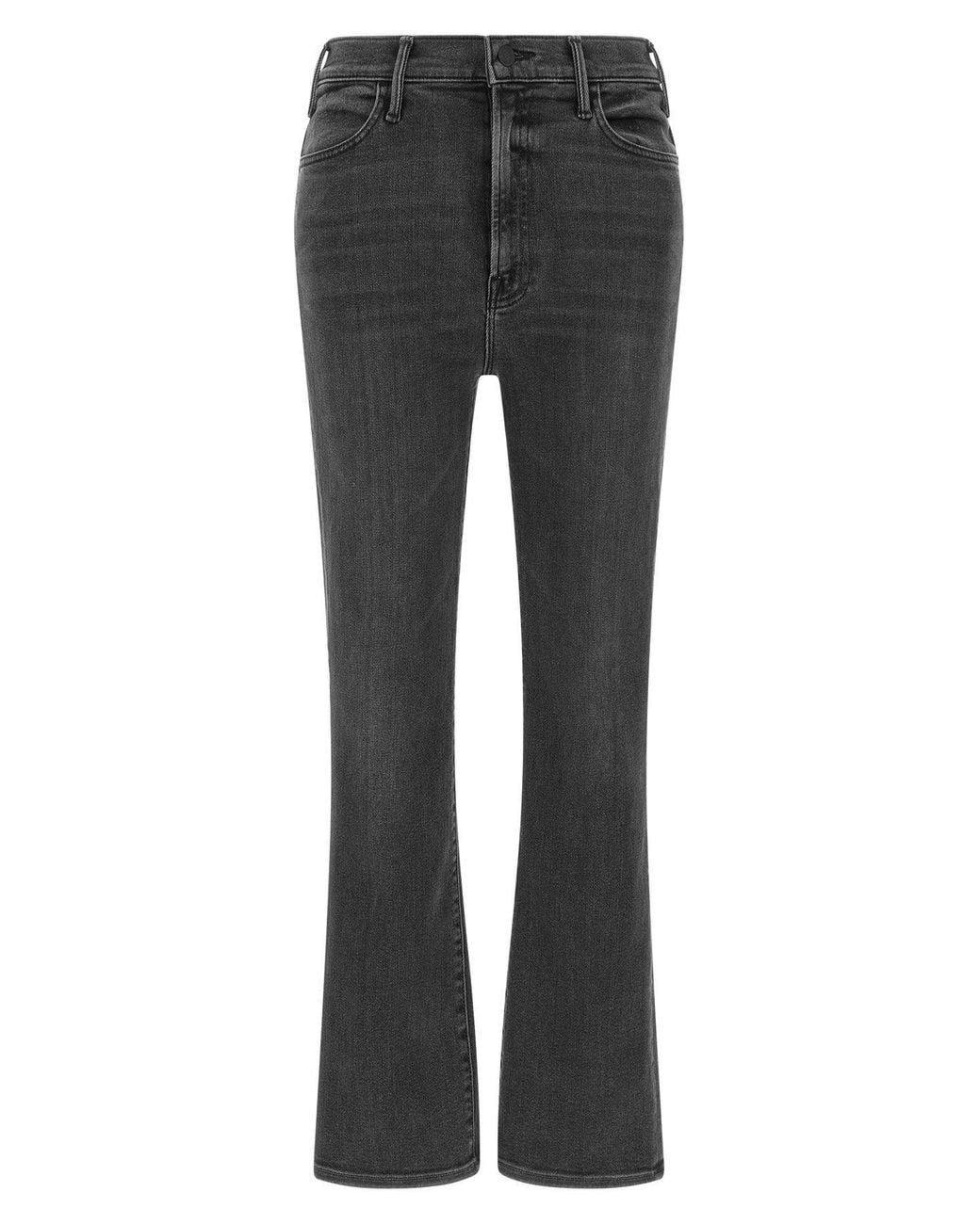 Mother Gray The Hustler Ankle Jeans With Signature Embroidery