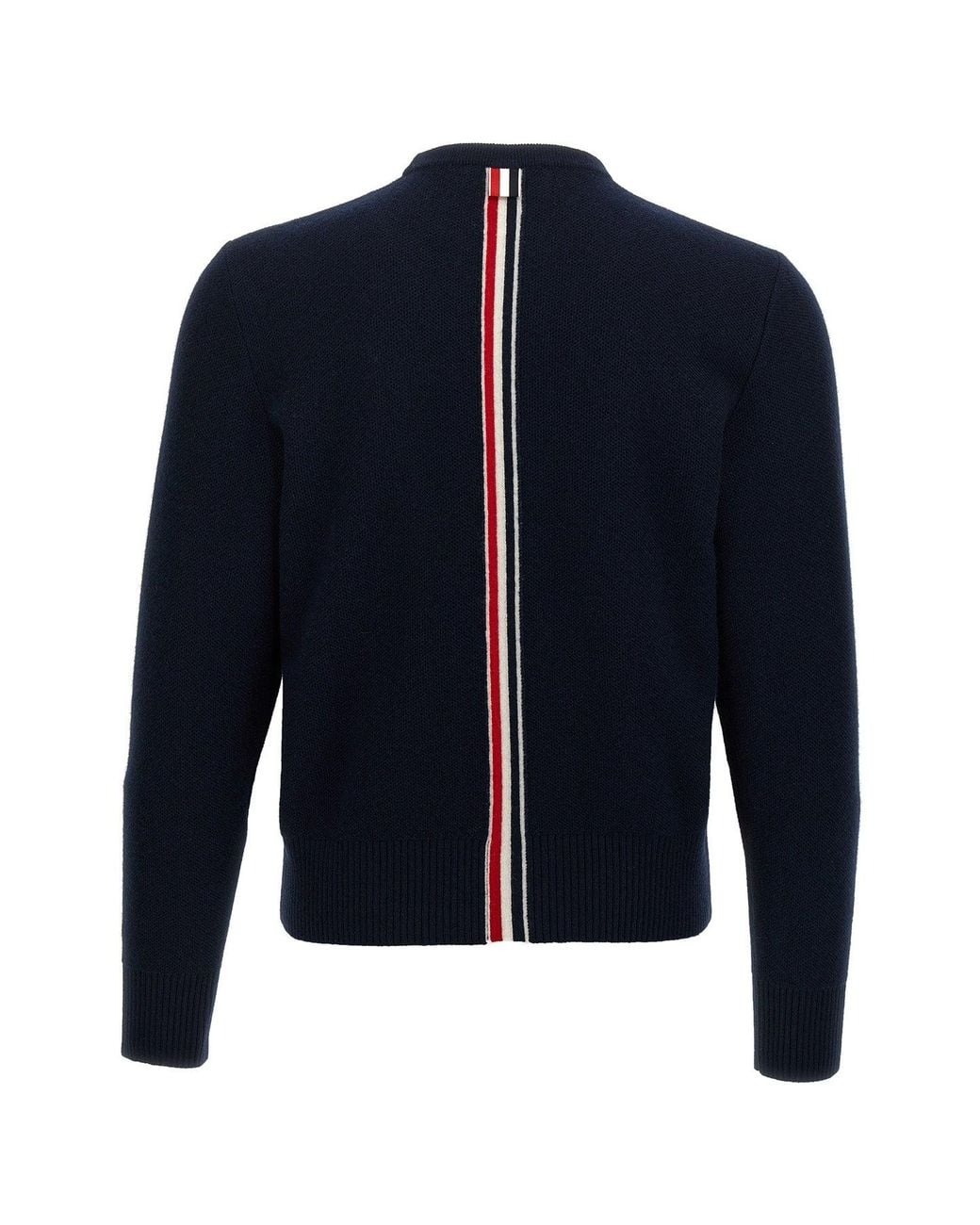 Thom Browne Blue Rwb Crew Neck for men