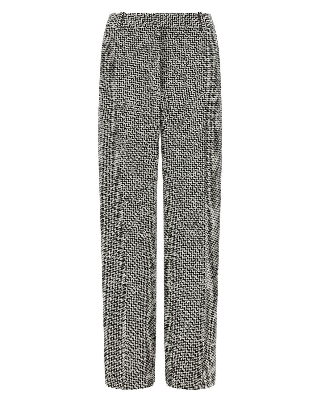 Tom Ford Gray Houndstooth Pattern Pants
