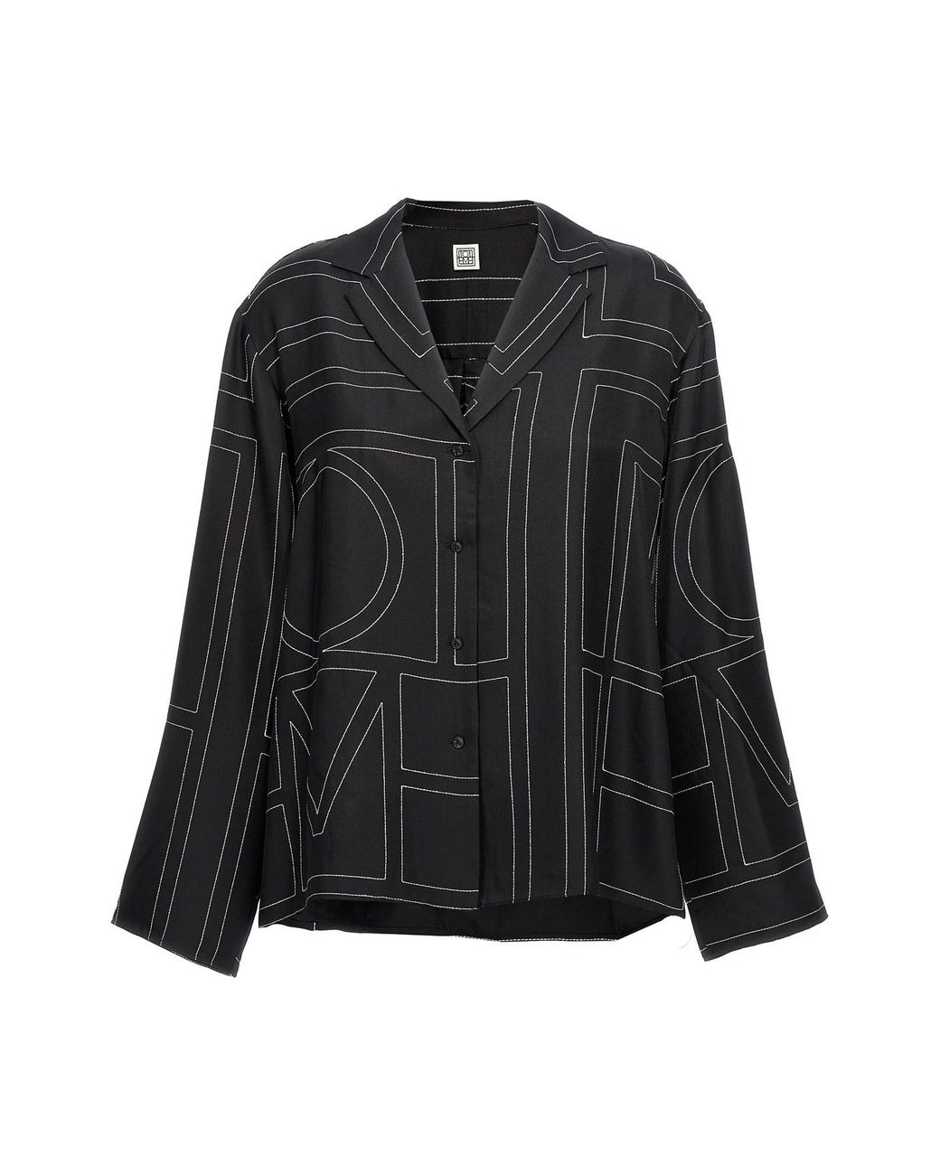 Totême Black 'monogram' Shirt