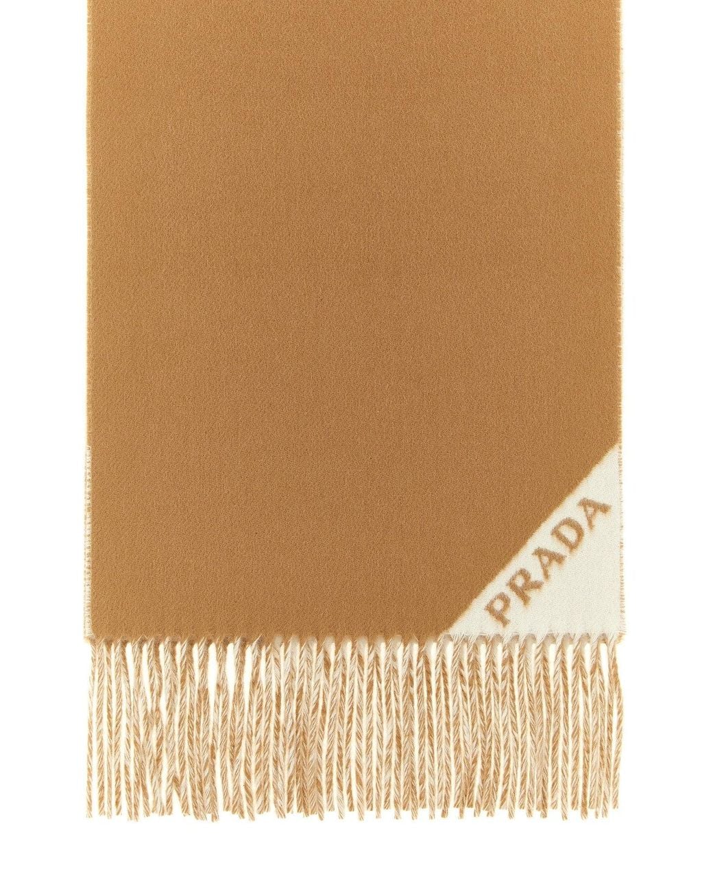 Prada Natural Scarf 'Double Cashmere'