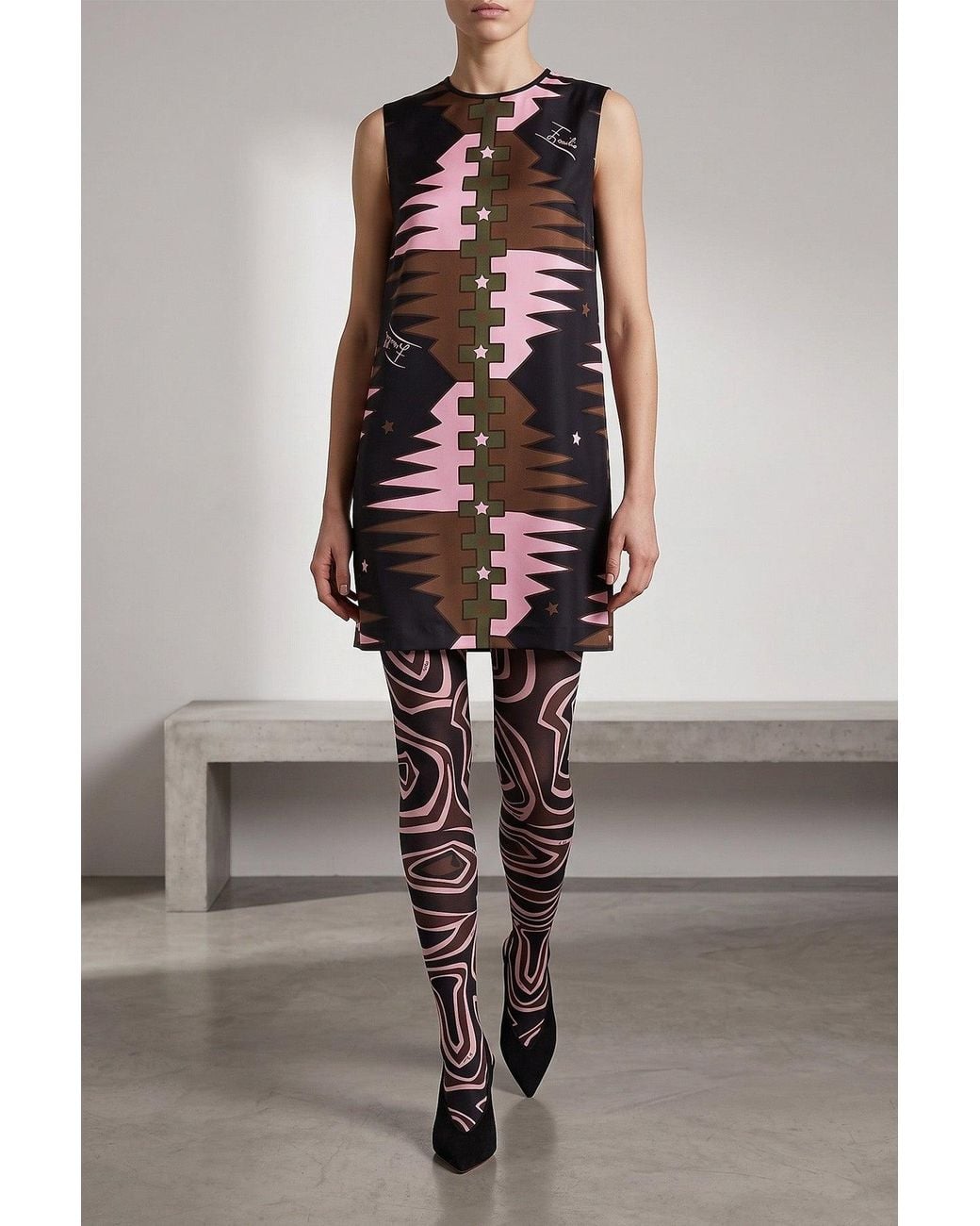 Emilio Pucci Black Valdimontone Dress