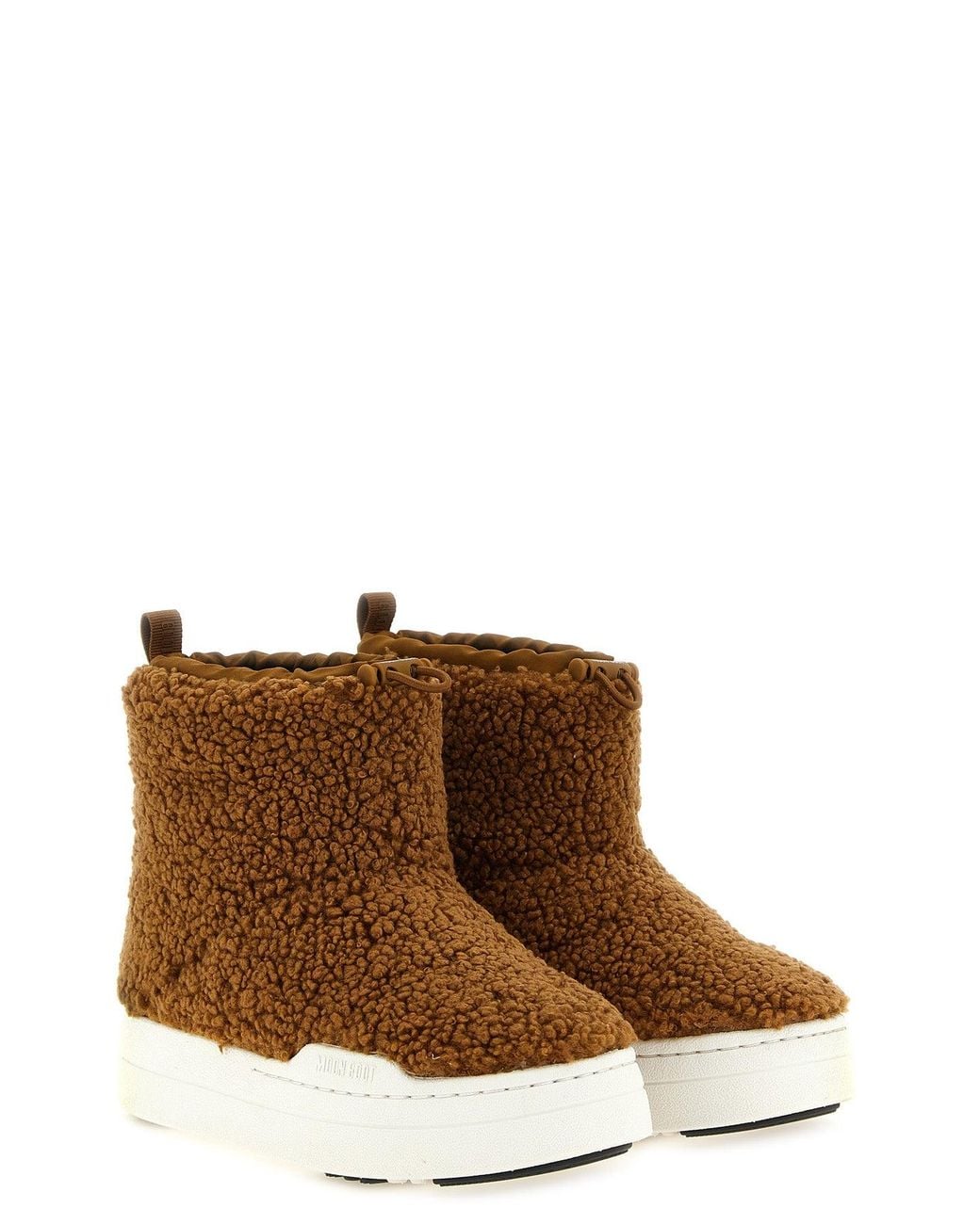 Moon Boot Brown Jr Spark Tube Mid Fleece Ankle Boot