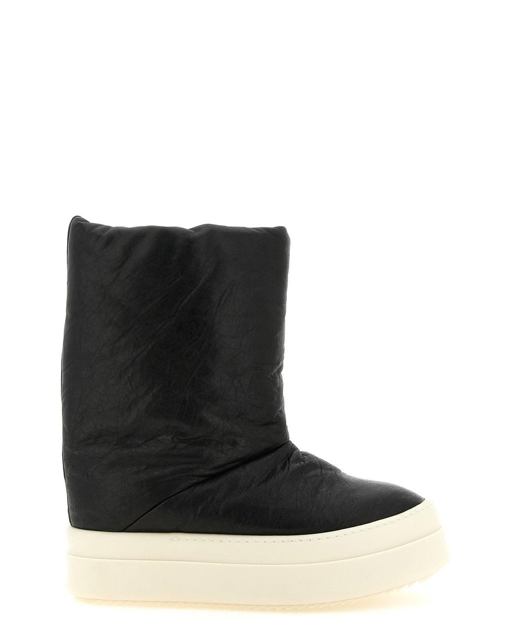 Rick Owens Black Snow Boots With Mega Bumper Sole for men