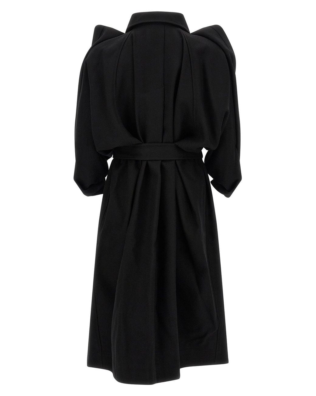 Issey Miyake Black Trench 'Calligraph'