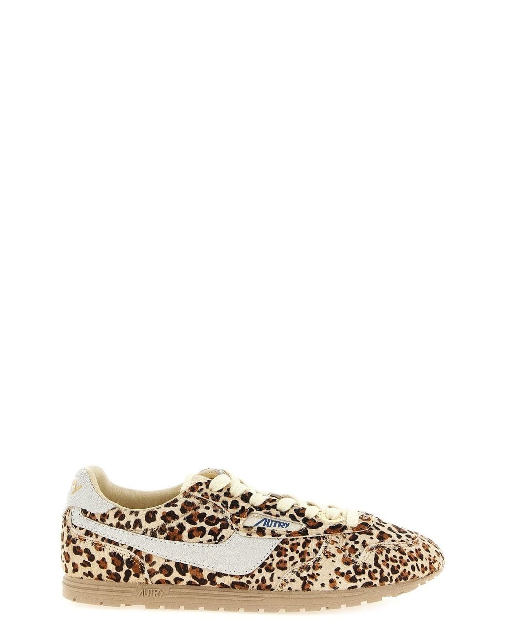 Autry Multicolor Windspin Low Animalier Leather Sneakers
