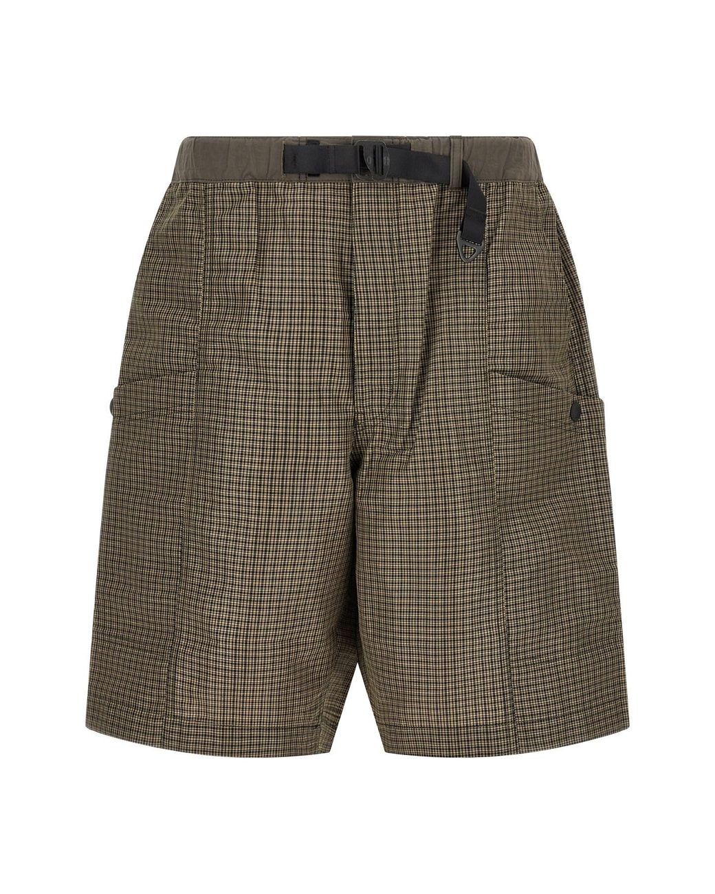 Comme Des Garçons Homme Gray Vichy Bermuda Shorts for men