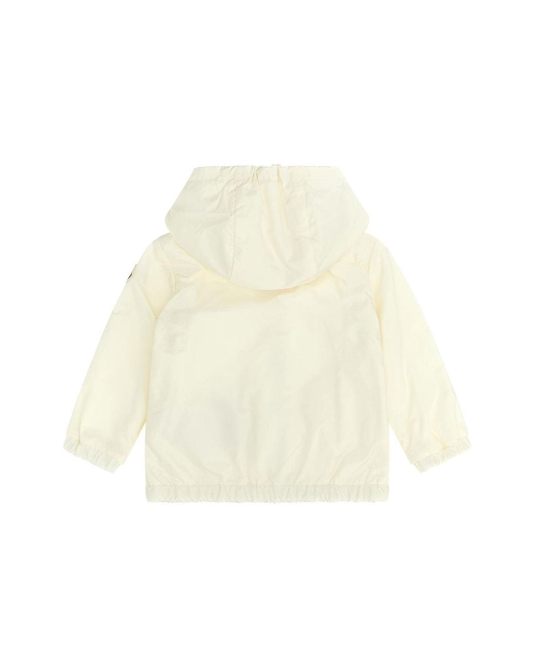 Moncler White Jacket With Ruffle Detail