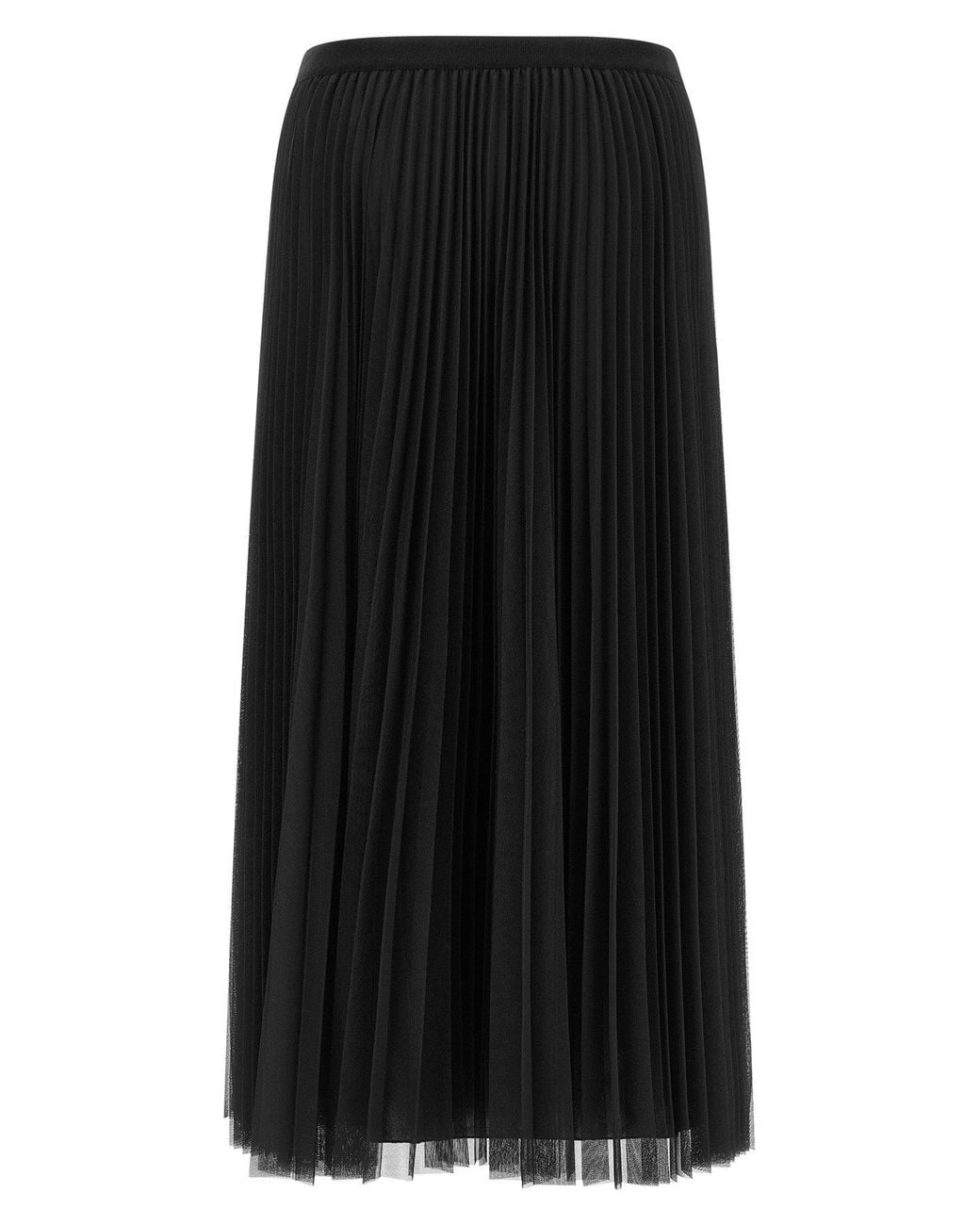 Fabiana Filippi Black Tulle Pleated Skirt