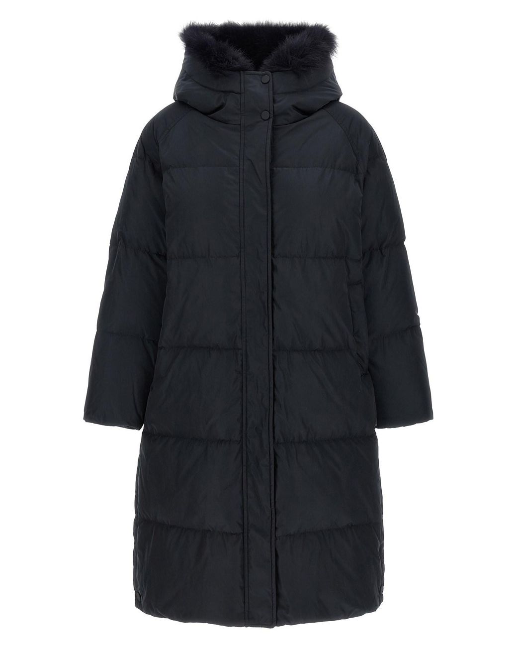Army by Yves Salomon Blue Fox Fur Finishing Down Jacket