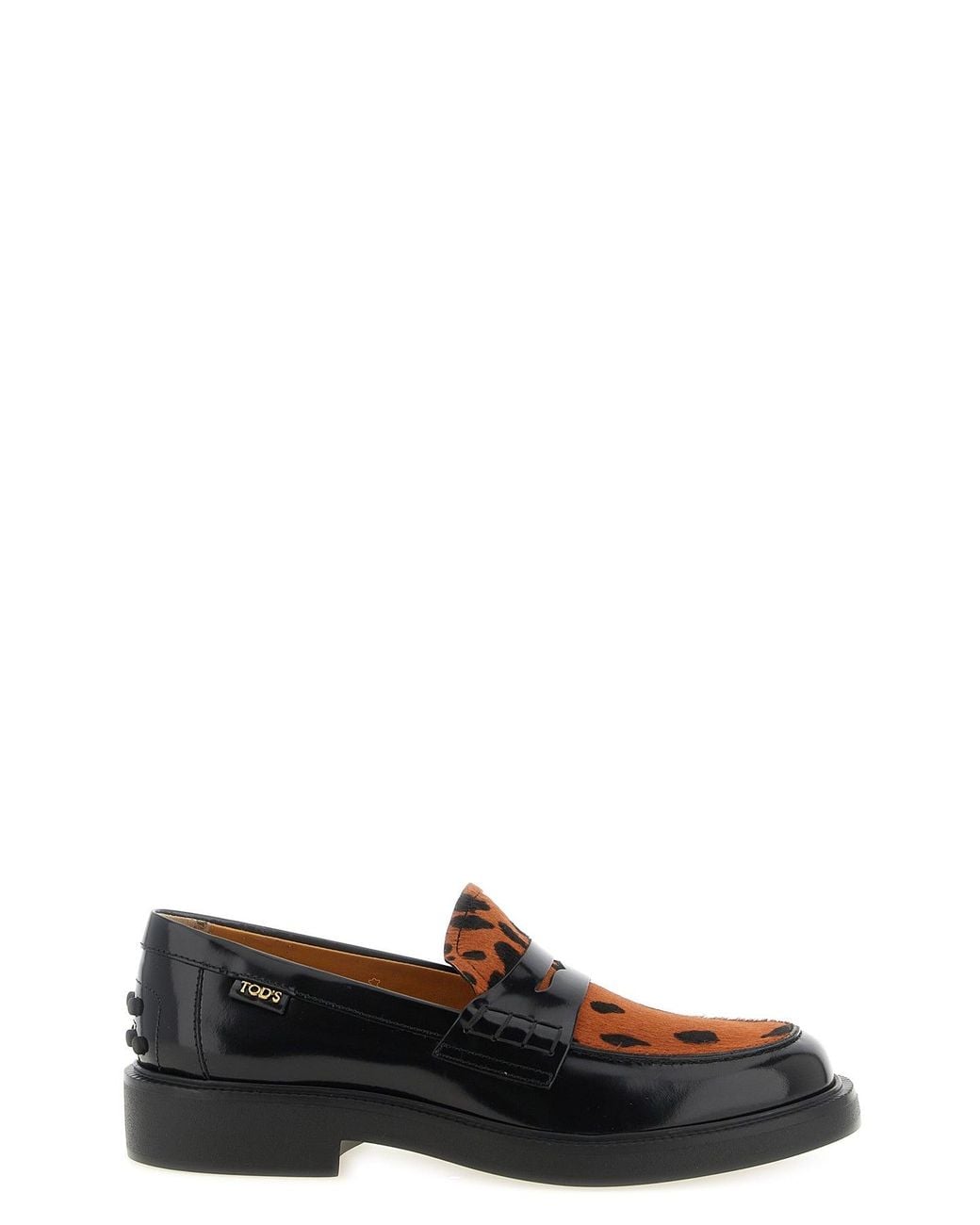 Tod's Black Pony Hair Loafers