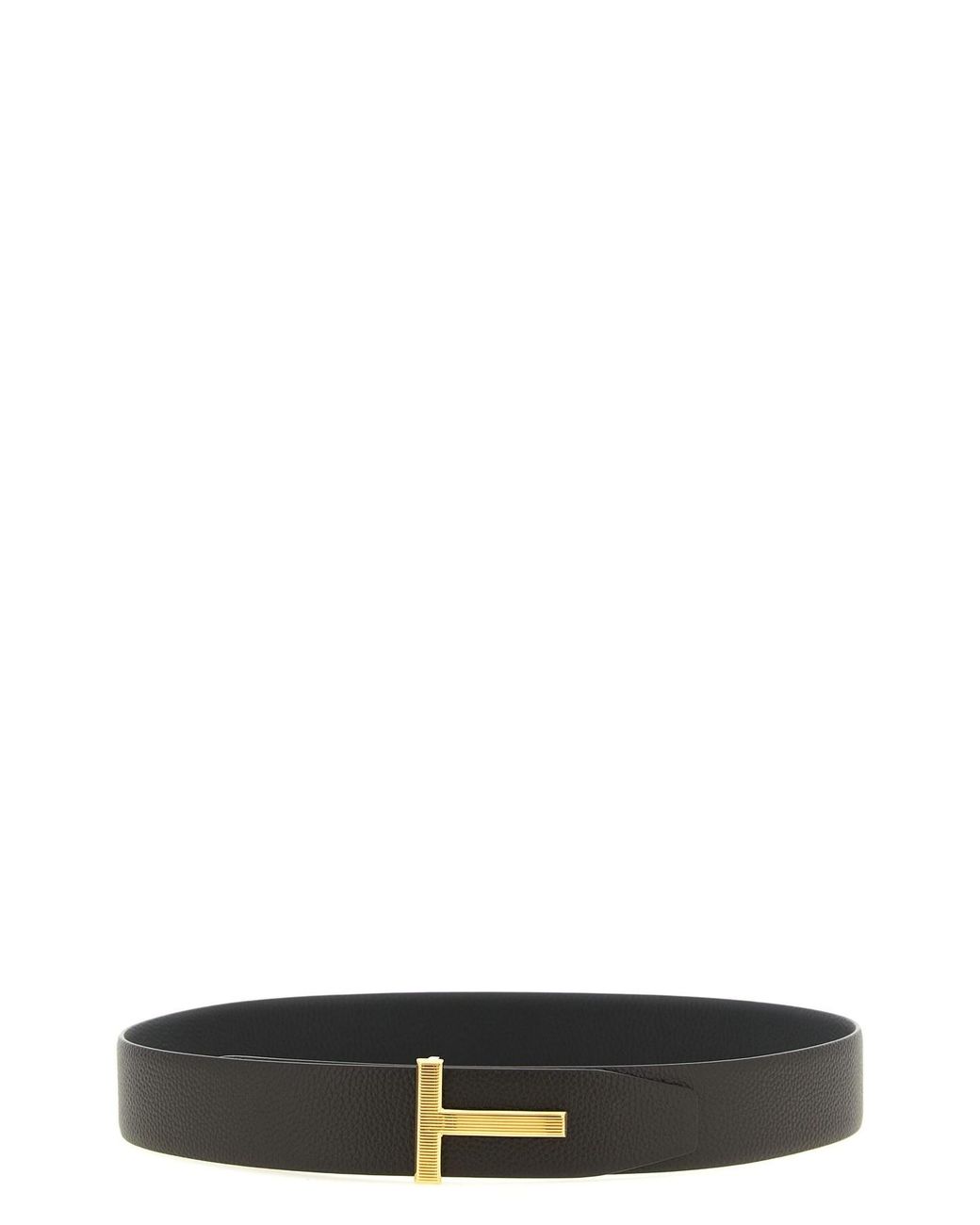 Tom Ford Black 'icon' Reversible Belt for men