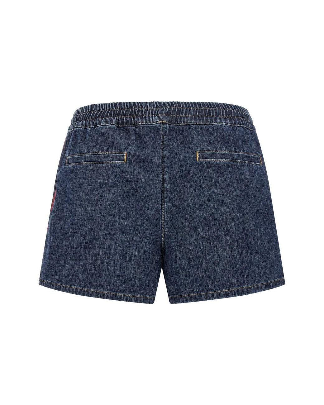 Valentino Garavani Blue 'Chambray Denim' Shorts