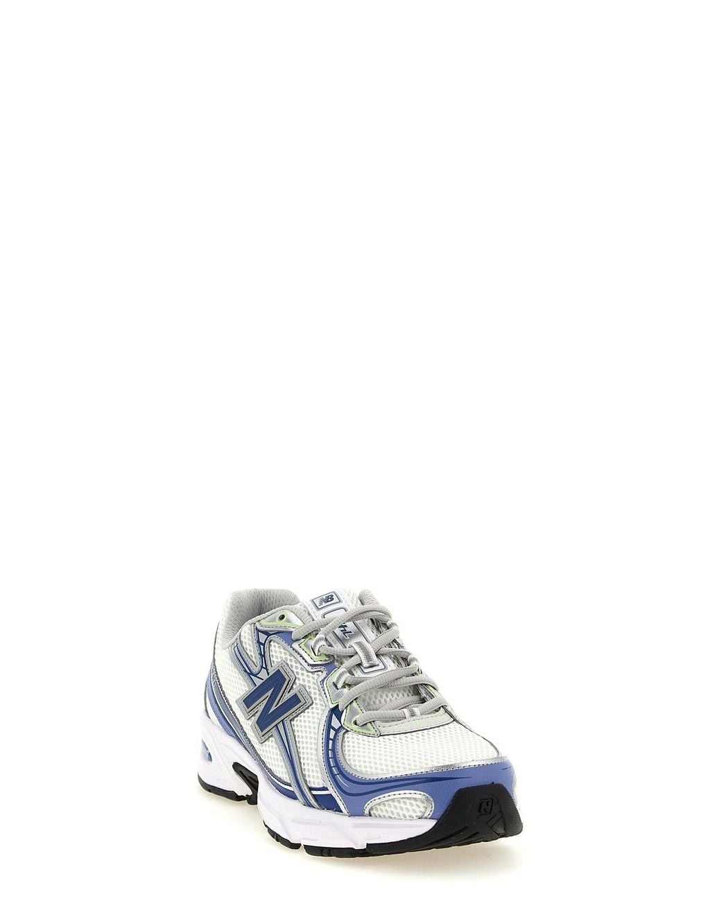 New Balance White Sneaker With Metallic Inserts