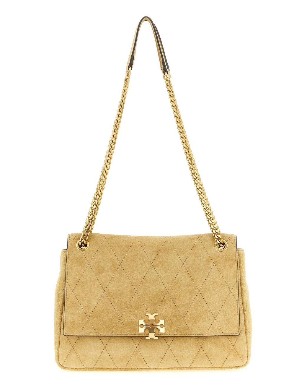 Tory Burch Metallic 'Charlie' Medium Shoulder Bag