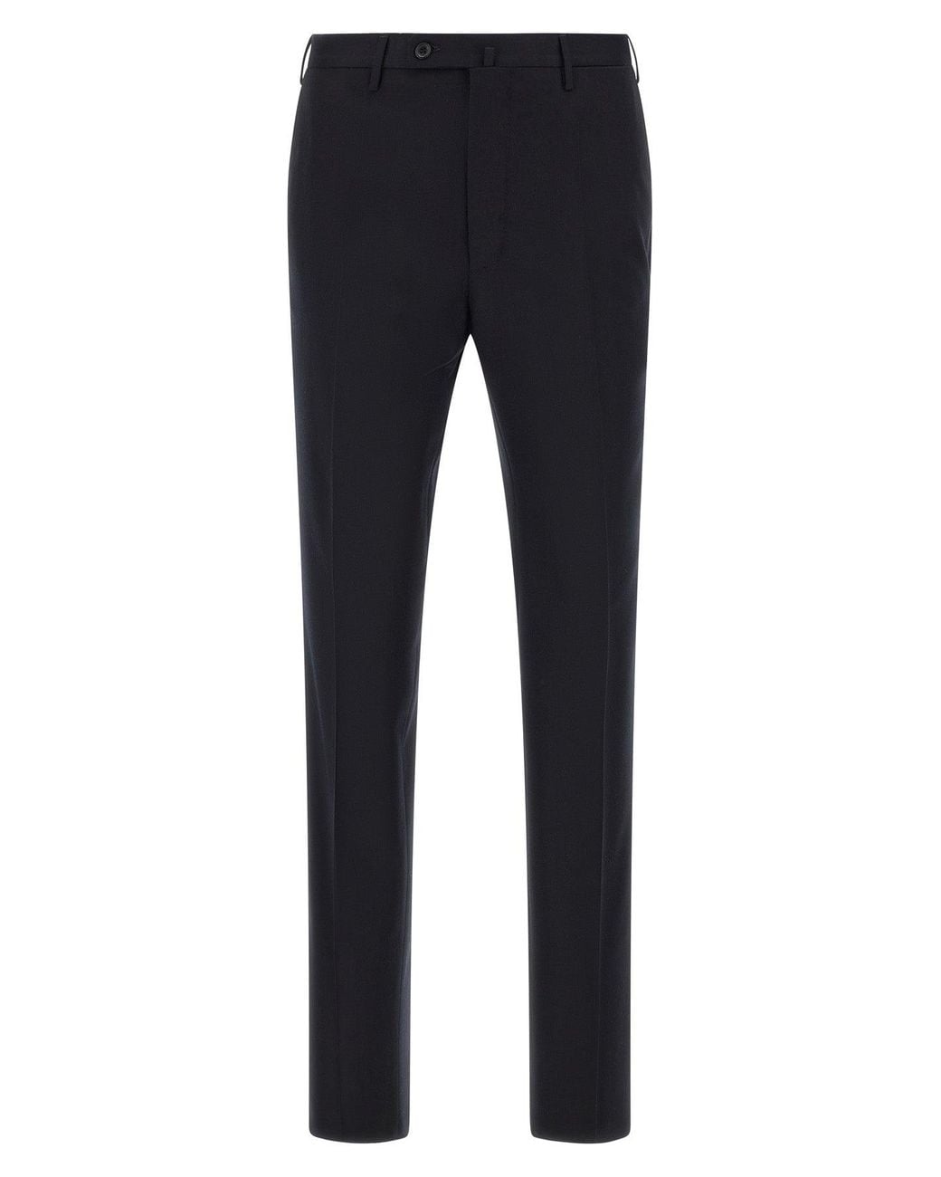 Incotex Blue Trousers With Crease for men