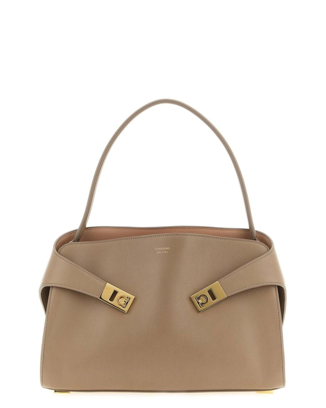 Ferragamo Brown Hug Soft (M) Shoulder Bag