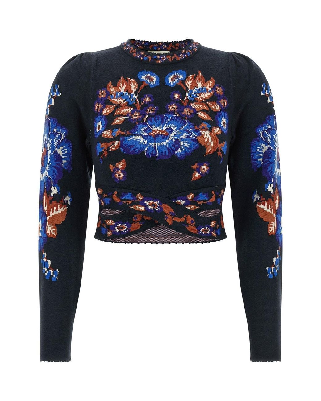 Farm Rio Blue 'bow Garden' Top