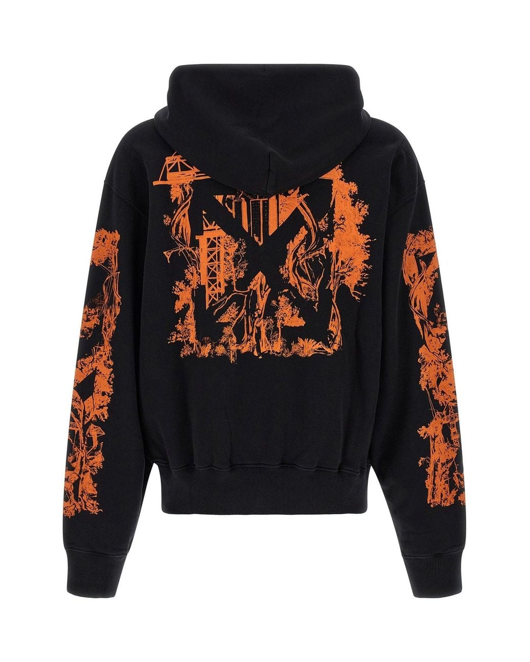 Off-White c/o Virgil Abloh Black Hooded Sweatshirt for men