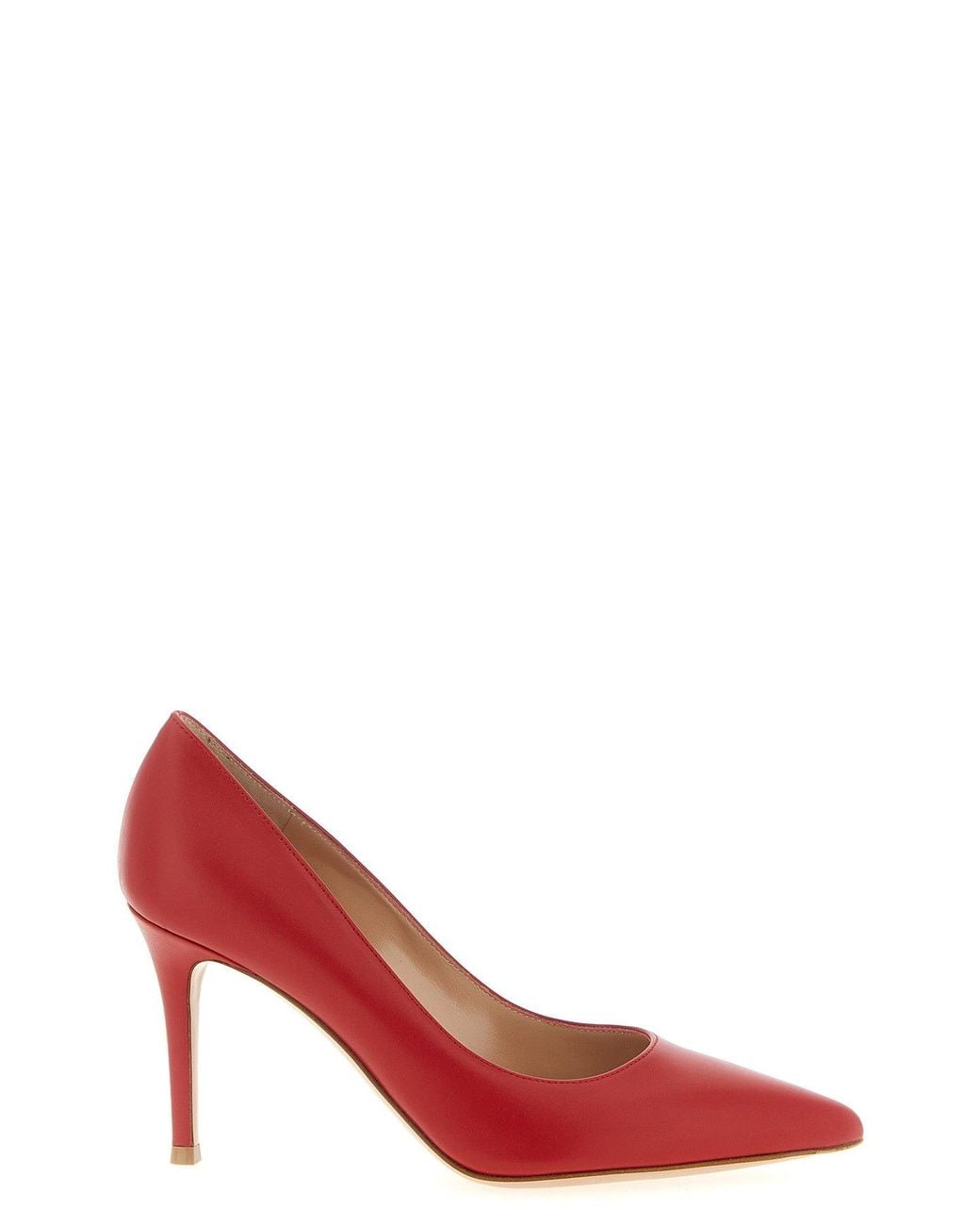 Gianvito Rossi Red Pumps 'Gianvito 85 Vitello'