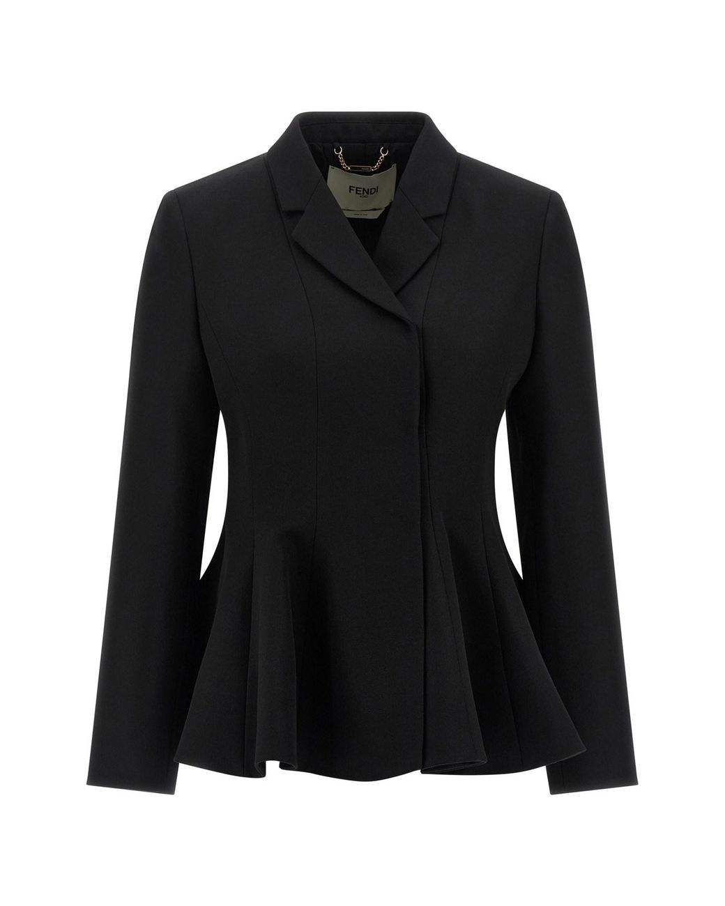 Fendi Black 'grain De Poudre' Blazer