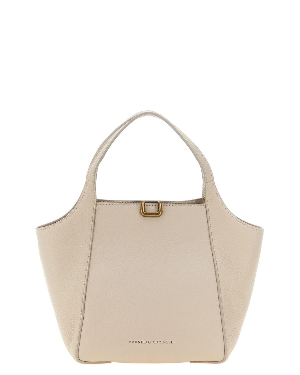 Brunello Cucinelli Natural 'sartorial Bucket' Small Handbag