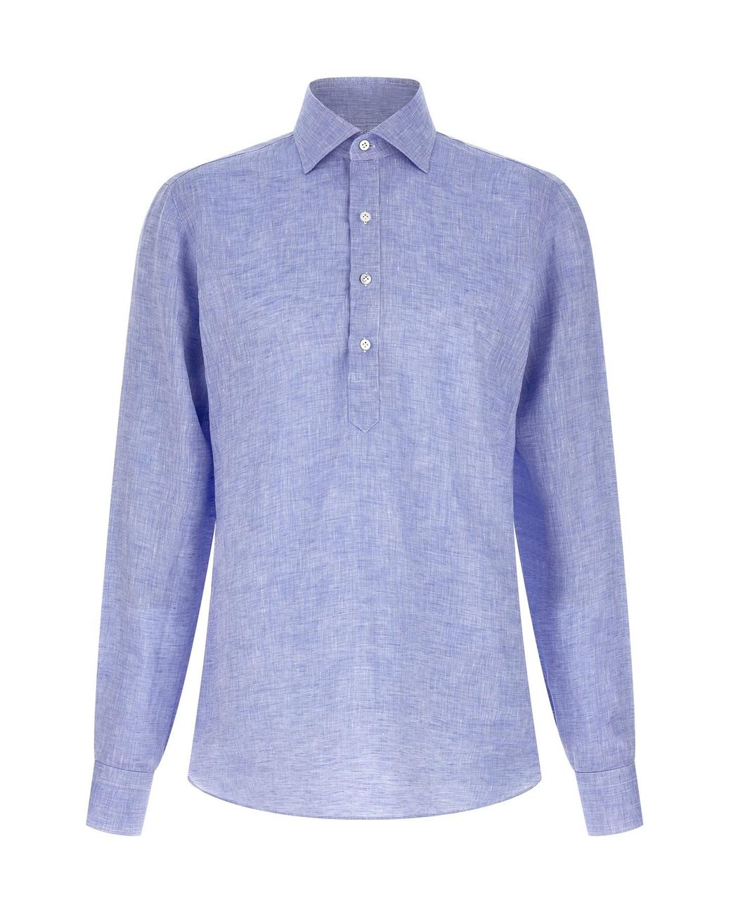 Borriello Blue Linen Blouse for men