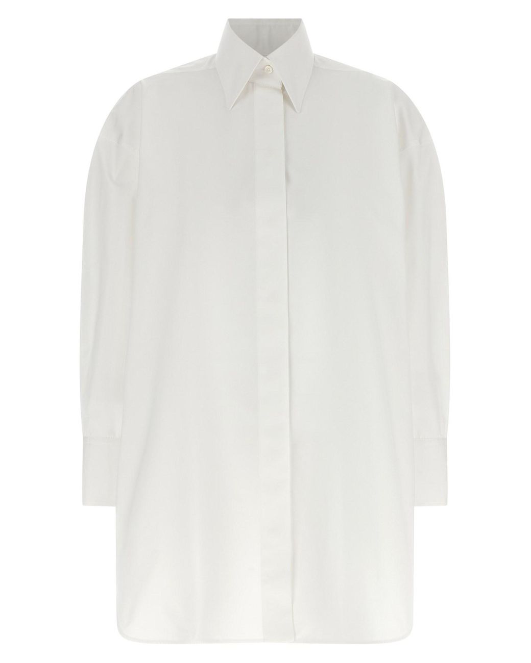 Givenchy White Asymmetric Shirt