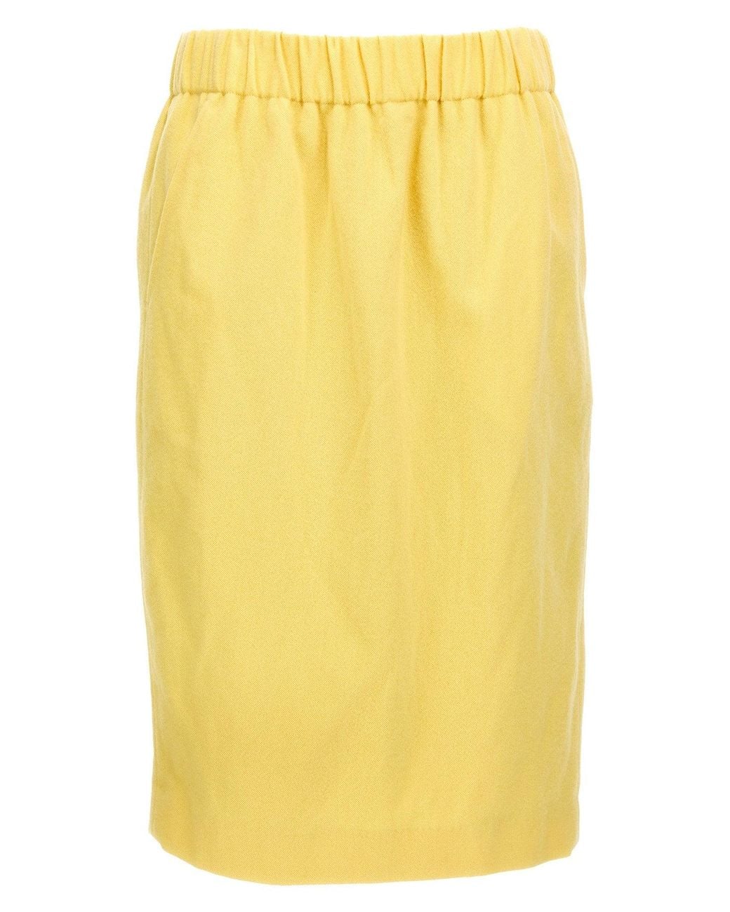 Dries Van Noten Yellow 'Safya' Skirt