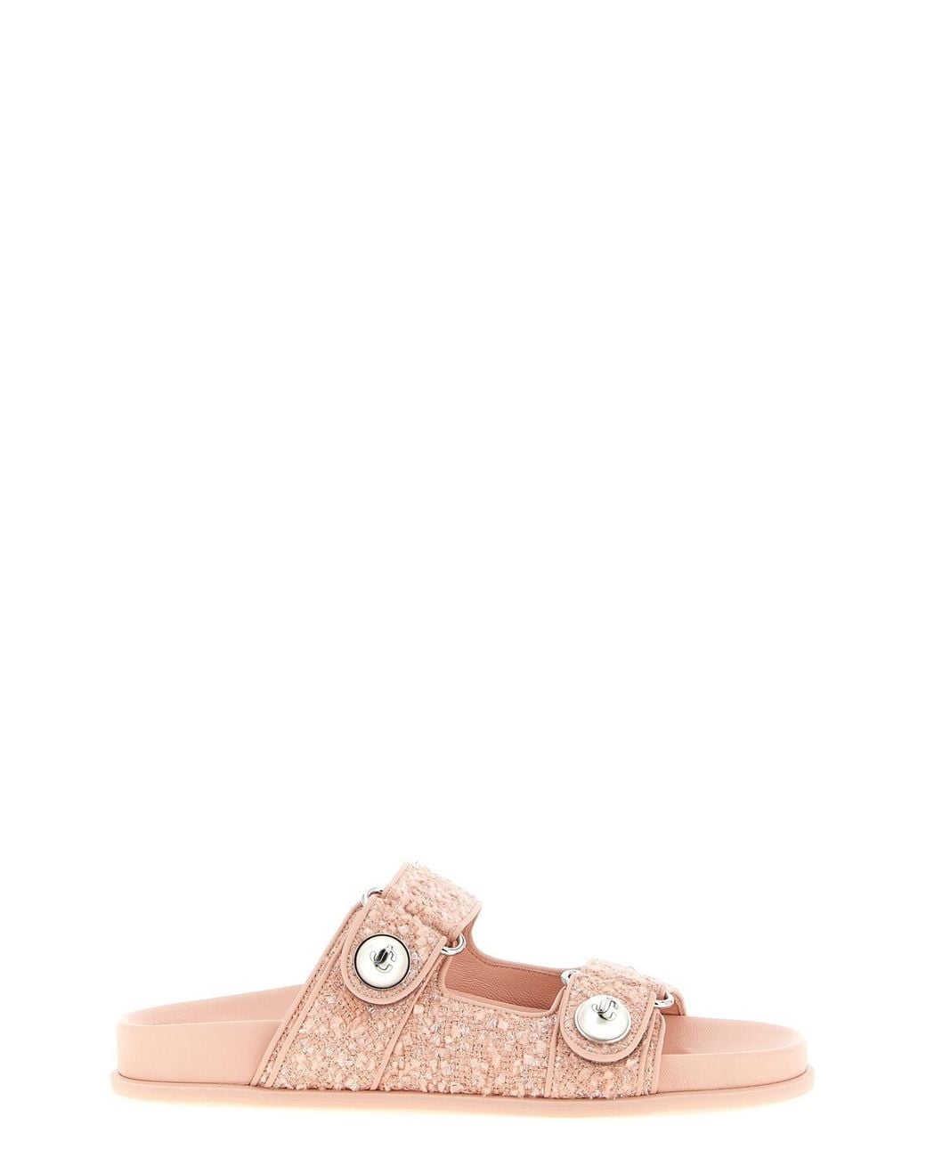 Jimmy Choo Pink 'Fayence' Tweed Sandal