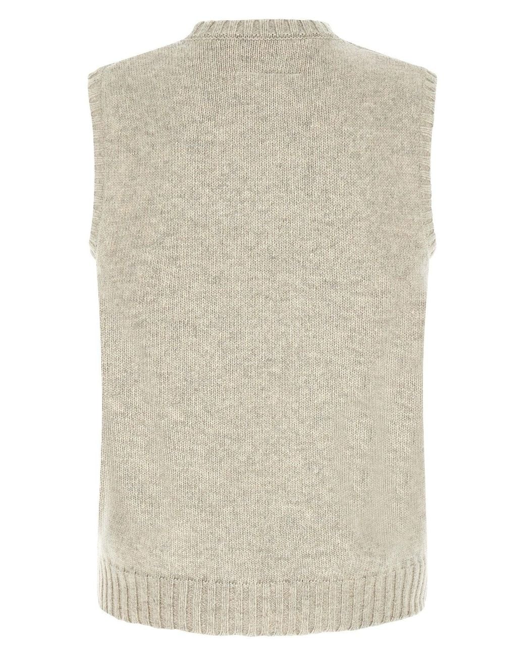 MM6 by Maison Margiela Gray 'Margiela 6' Vest for men