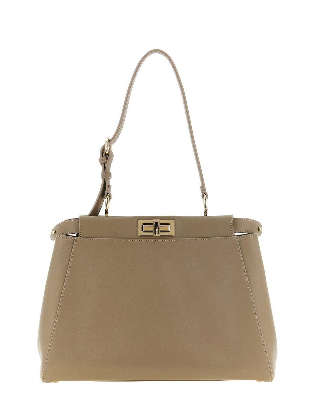 Fendi Natural Medium 'My Peekaboo' Shoulder Bag