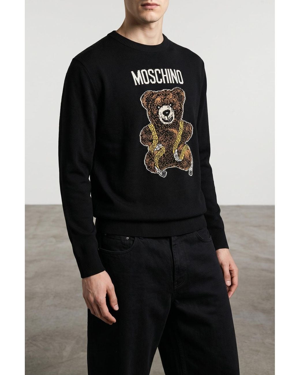 Moschino Pullover "Teddy Bear" in Black für Herren