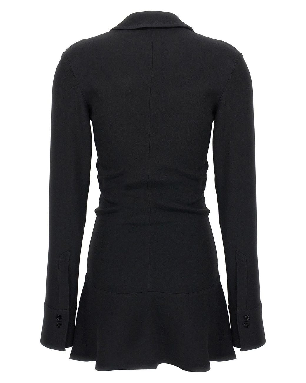 The Attico Black Mini Dress 'Mini Polo Dress'