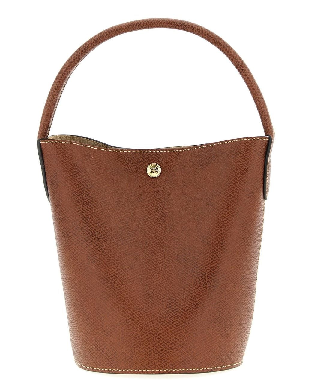 Longchamp Brown 'S Épure' Bucket Bag