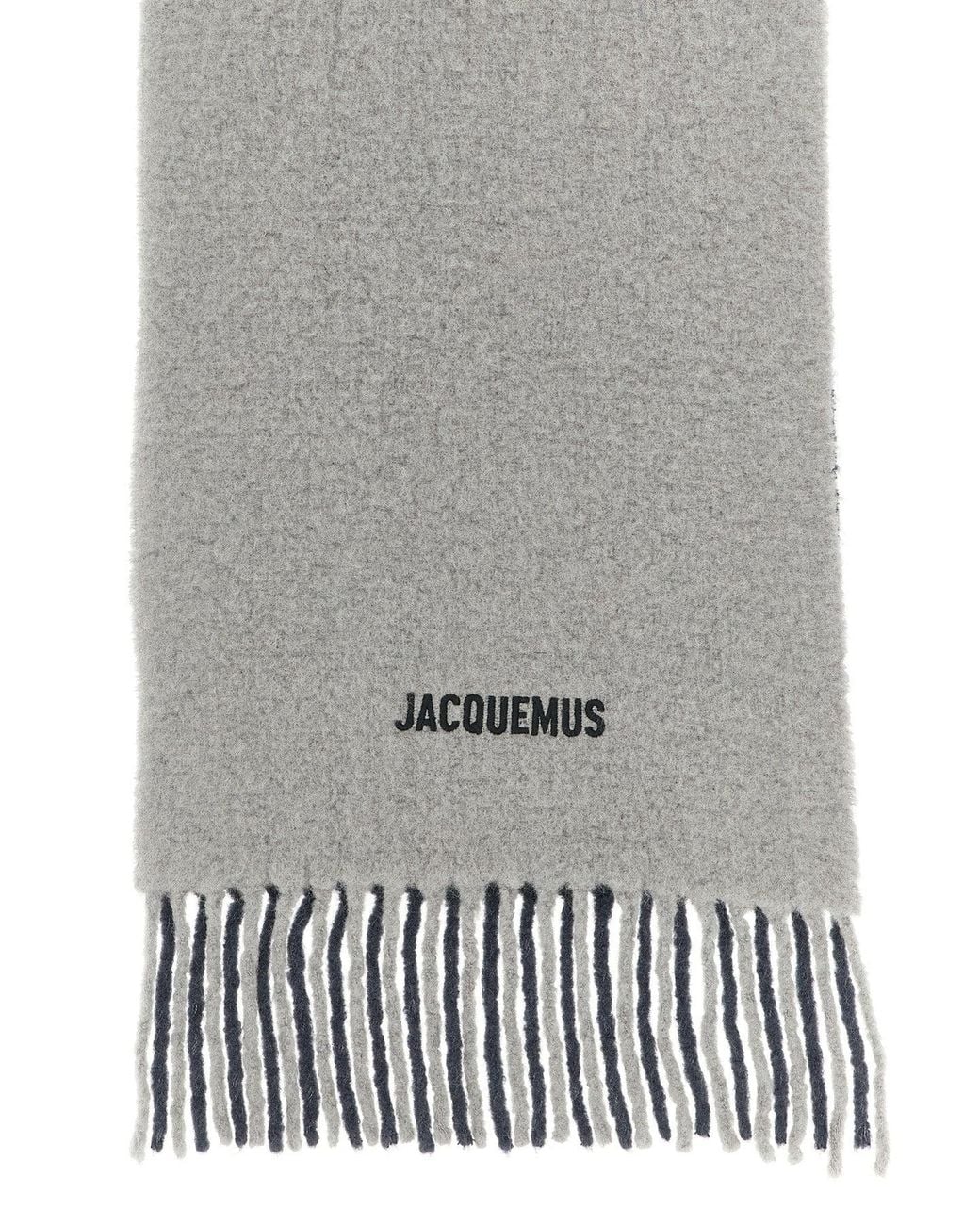 Jacquemus Gray Scarf 'L'Echarpe Moisson' for men