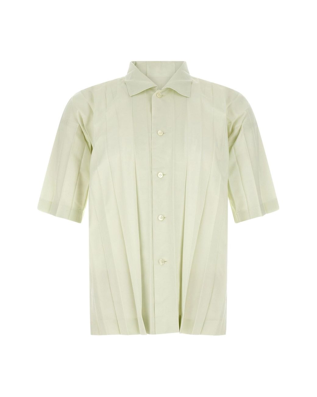 Homme Plissé Issey Miyake White 'edge' Shirt for men