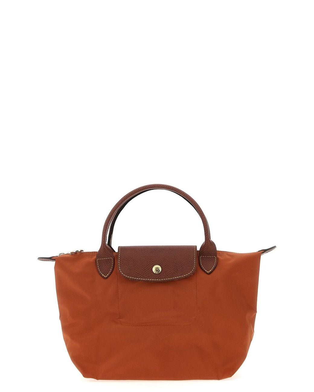 Longchamp Brown Top Handle Bag 'Le Pliage Original S'