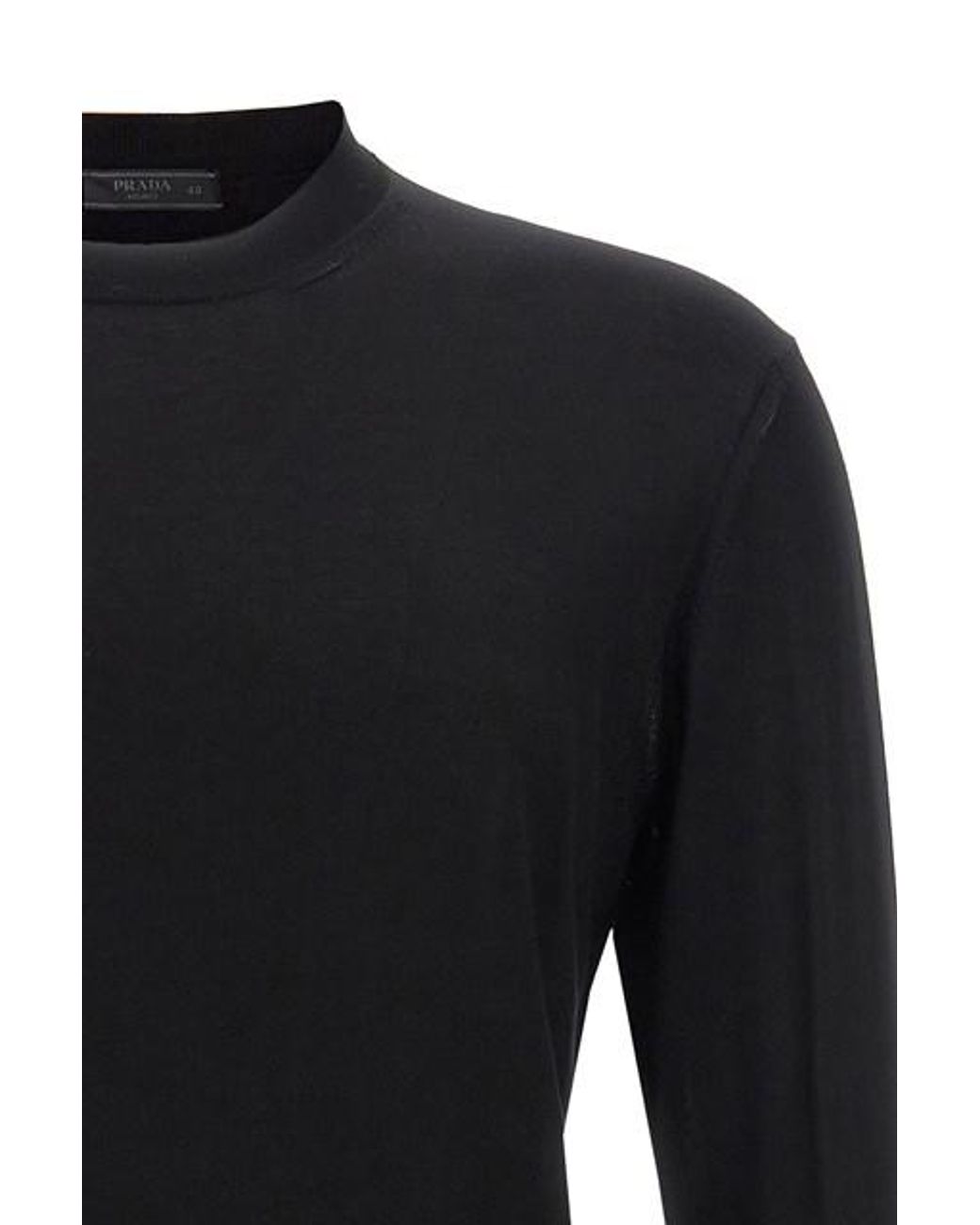Maglia seta di Prada in Black da Uomo
